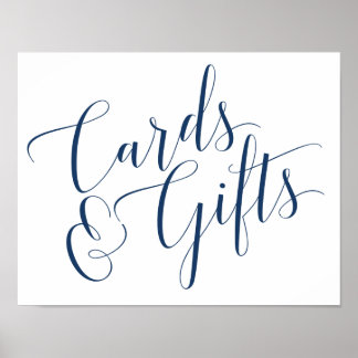 Poster Panneau Cartes et cadeaux