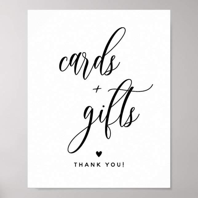 Poster Panneau Cartes et cadeaux 8x10" (Devant)