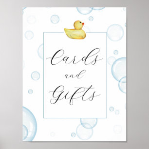 Poster Panneau Cartes et cadeaux en caoutchouc
