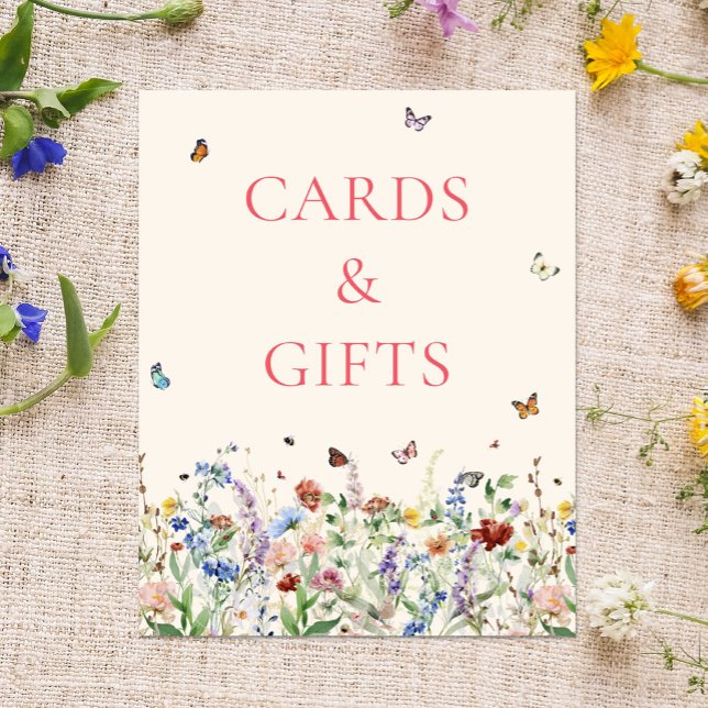 Poster Panneau Cartes et cadeaux | Fleurs sauvages de Boh (Créateur téléchargé)