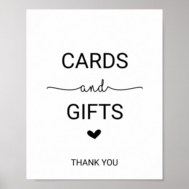 Poster Panneau Cartes et Cadeaux Love Hearts (Devant)