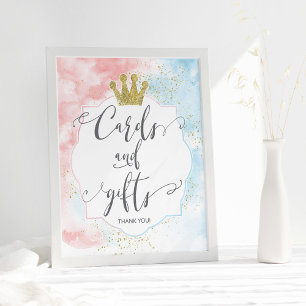 Poster Panneau "Cartes et cadeaux", Révélation de genre e