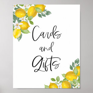 Poster Panneau Citrus Lemon Cartes Thématiques et cadeaux