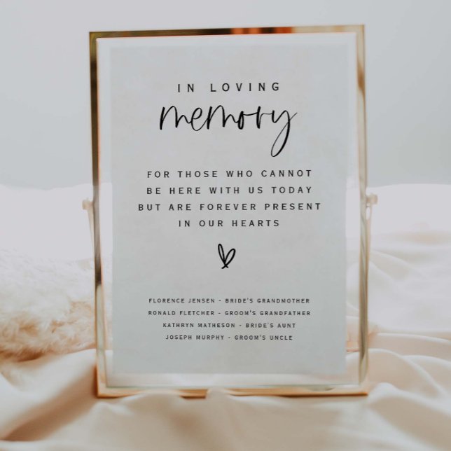 Poster Panneau commémoratif de mariage de la famille en s (Créateur téléchargé)