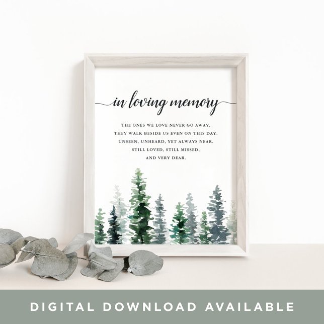 Poster Panneau commémoratif de mariage Timber Grove (Créateur téléchargé)