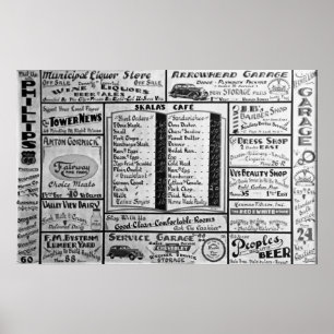 POSTER PANNEAU D'AFFICHAGE  1939