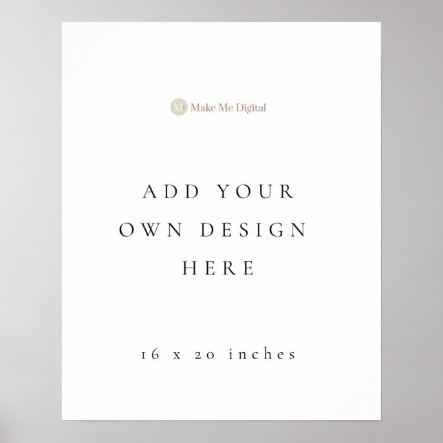 Poster Panneau d'affiche Portrait 20x16 pouces (Devant)