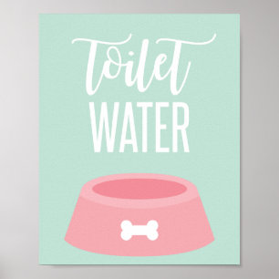 Poster Panneau d'anniversaire de chiot Eau de toilette