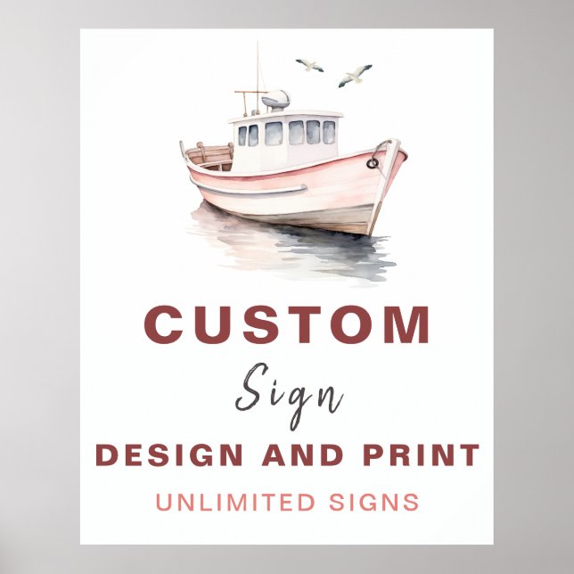 Poster Panneau d'anniversaire - Fille (Devant)