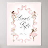 Panneau d'anniversaire Little Ballerina Cartes et 