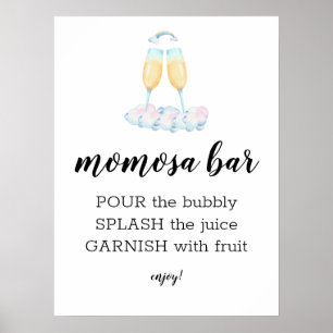 Poster Panneau d'aquarelle Momosa Bar Fairytale