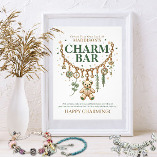 Poster Panneau de Baby shower Charm Bar