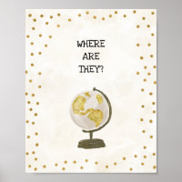 Panneau de Baby Shower 'De Miss à Mme'