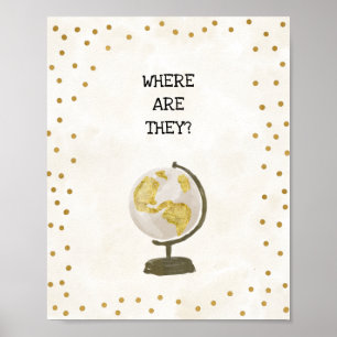 Poster Panneau de Baby Shower 'De Miss à Mme'