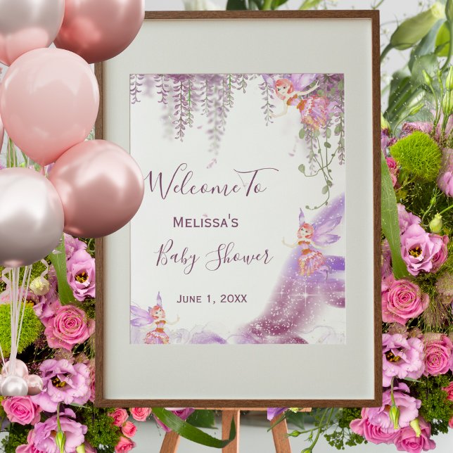 Poster Panneau de baby shower magique de bienvenue (Créateur téléchargé)