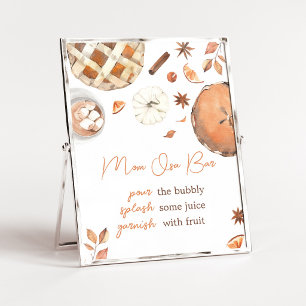 Poster Panneau de bar de maman Osa pour Baby Shower avec