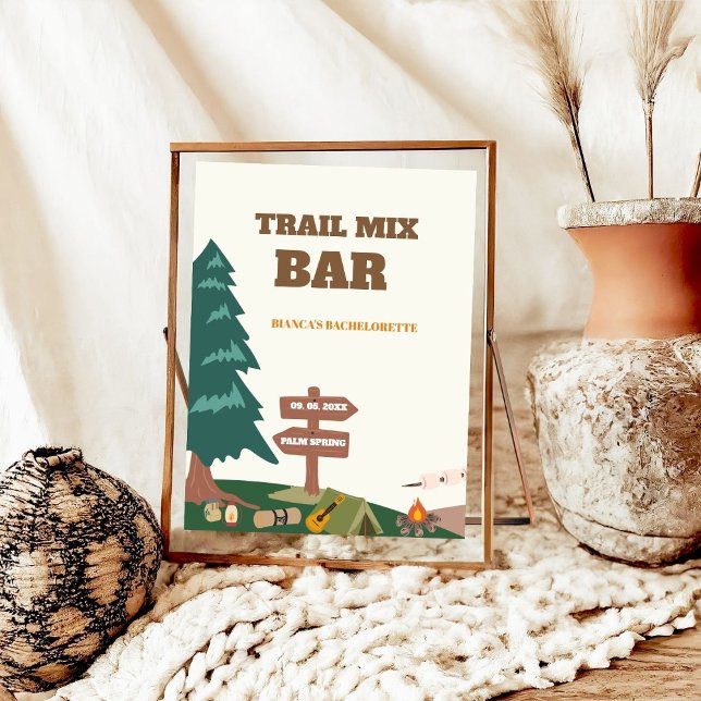 Poster Panneau de bar de mélange de sentier dernier avant (Créateur téléchargé)