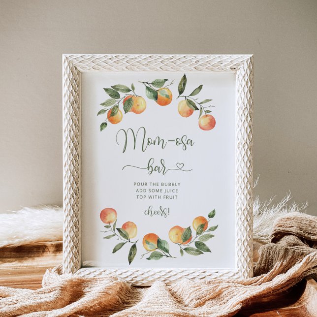 Poster Panneau de bar Little cutie Mom-osa (Créateur téléchargé)
