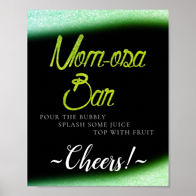 Poster Panneau de bar Mimosa simple et minimaliste Glitte (Devant)