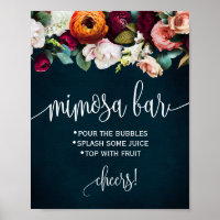 Panneau de bar Mimosa Vin Nuit de noces Mariage Sh