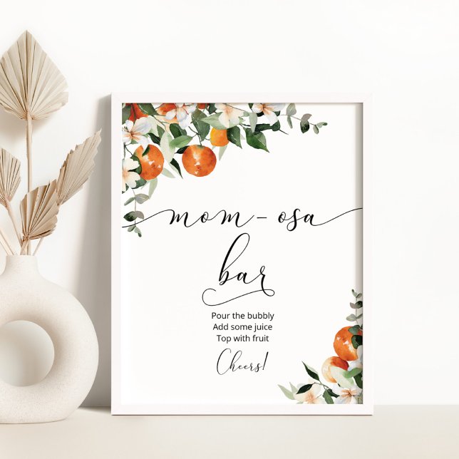 Poster Panneau de barre d'Oranges Mom-osa (Créateur téléchargé)