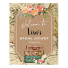 Panneau de bienvenue Baby Shower carte d'aventure