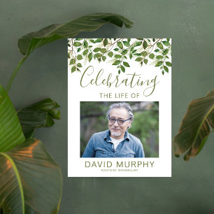 Poster Panneau de bienvenue de funérailles   Célébration 