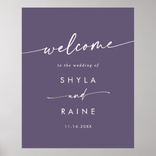 Poster Panneau de bienvenue de mariage DIY chic bohème pr