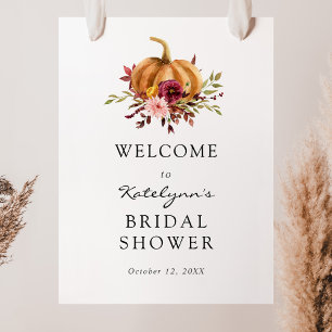 Poster Panneau de Bienvenue de Mariage Florales de Citrou