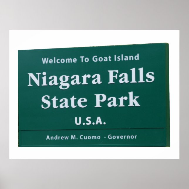 Poster Panneau de bienvenue de Niagara Falls (Devant)