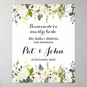 Poster Panneau de bienvenue du Mariage espagnol