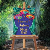 Panneau de bienvenue indien Mehndi Hindu