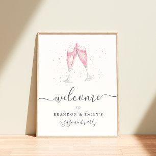 Poster Panneau de bienvenue personnalisé pour événement a