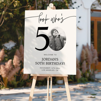 Poster Panneau de bienvenue pour 50e anniversaire | Regar