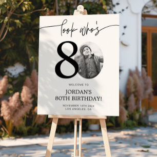 Poster Panneau de bienvenue pour 80e anniversaire Regar