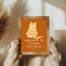 Panneau de bienvenue pour Baby Shower avec un gros