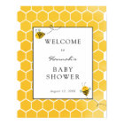 Panneau de bienvenue pour Baby Shower Bee
