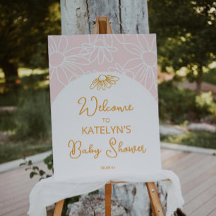 Poster Panneau de bienvenue pour Baby Shower ou anniversa