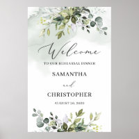 Panneau de bienvenue pour dîner de répétition avec