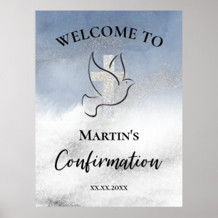 Poster Panneau de bienvenue pour la confirmation