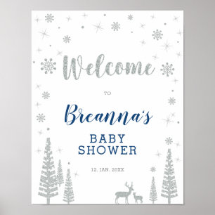 Poster Panneau de bienvenue pour la fête de Baby Shower W