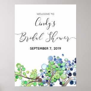 Poster Panneau de bienvenue pour la fête de mariage - For