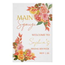 Panneau de bienvenue pour la fête de mariage Main 