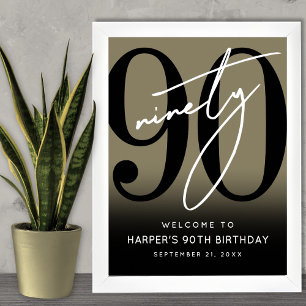 Poster Panneau de bienvenue pour la fête des 90 ans de Go