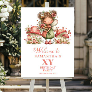 Poster Panneau de bienvenue pour l'anniversaire d'une fil