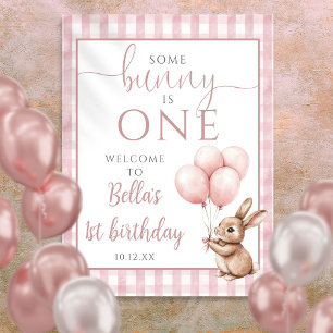 Poster Panneau de bienvenue pour le 1er anniversaire de P