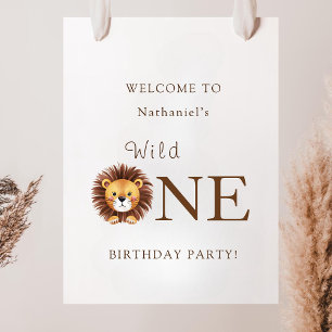 Poster Panneau de bienvenue pour le 1er anniversaire de S