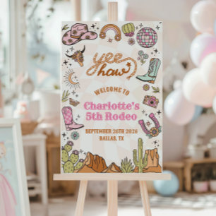 Poster Panneau de bienvenue pour le 5e anniversaire de Re