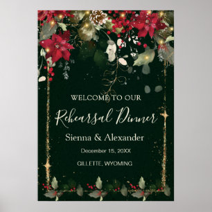 Poster Panneau de bienvenue pour le dîner de répétition d