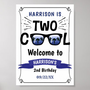 Poster Panneau de bienvenue pour les 2 ans de Two Cool Bo